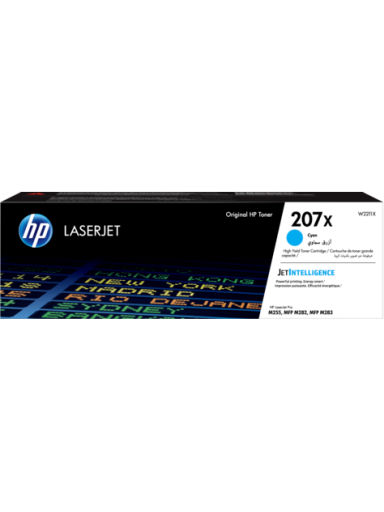 HP 207X (W2211X) Lazerinė kasetė, Žydra