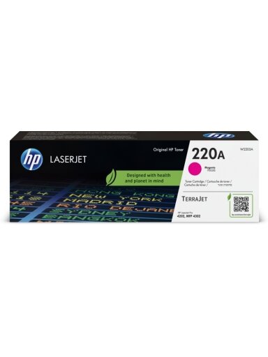 HP 220A (W2203A) Lazerinė kasetė, Purpurinė