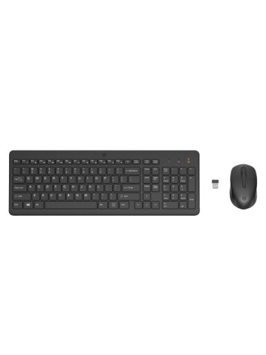 HP 330 Combo Belaidė klaviatūra + pelė RF Wireless US Int, Juoda