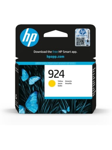 HP 924 (4K0U5NE) Rašalinė kasetė, Geltona