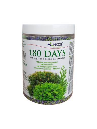 Ilgo poveikio trąšos spygliuočiams ir visžaliams 180 DAYS, 1 kg
