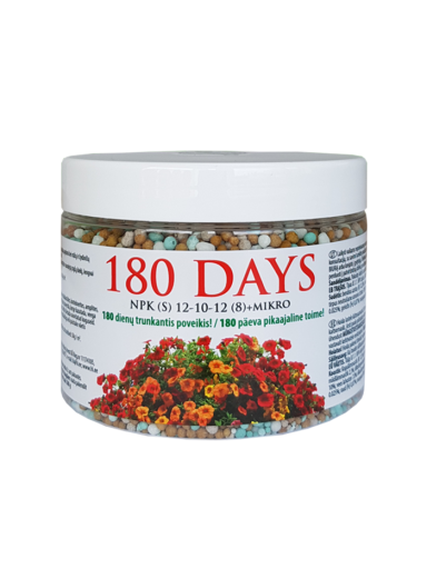 Ilgo poveikio trąšos žydintiems augalams 180 DAYS, 500 g