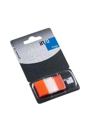 Indeksai Global Notes, 25x43mm, oranžiniai, plastikiniai (1x50) 0718-205 Indeksai Global Notes, 25x43mm, oranžiniai, plastikiniai (1x50) 0718-205