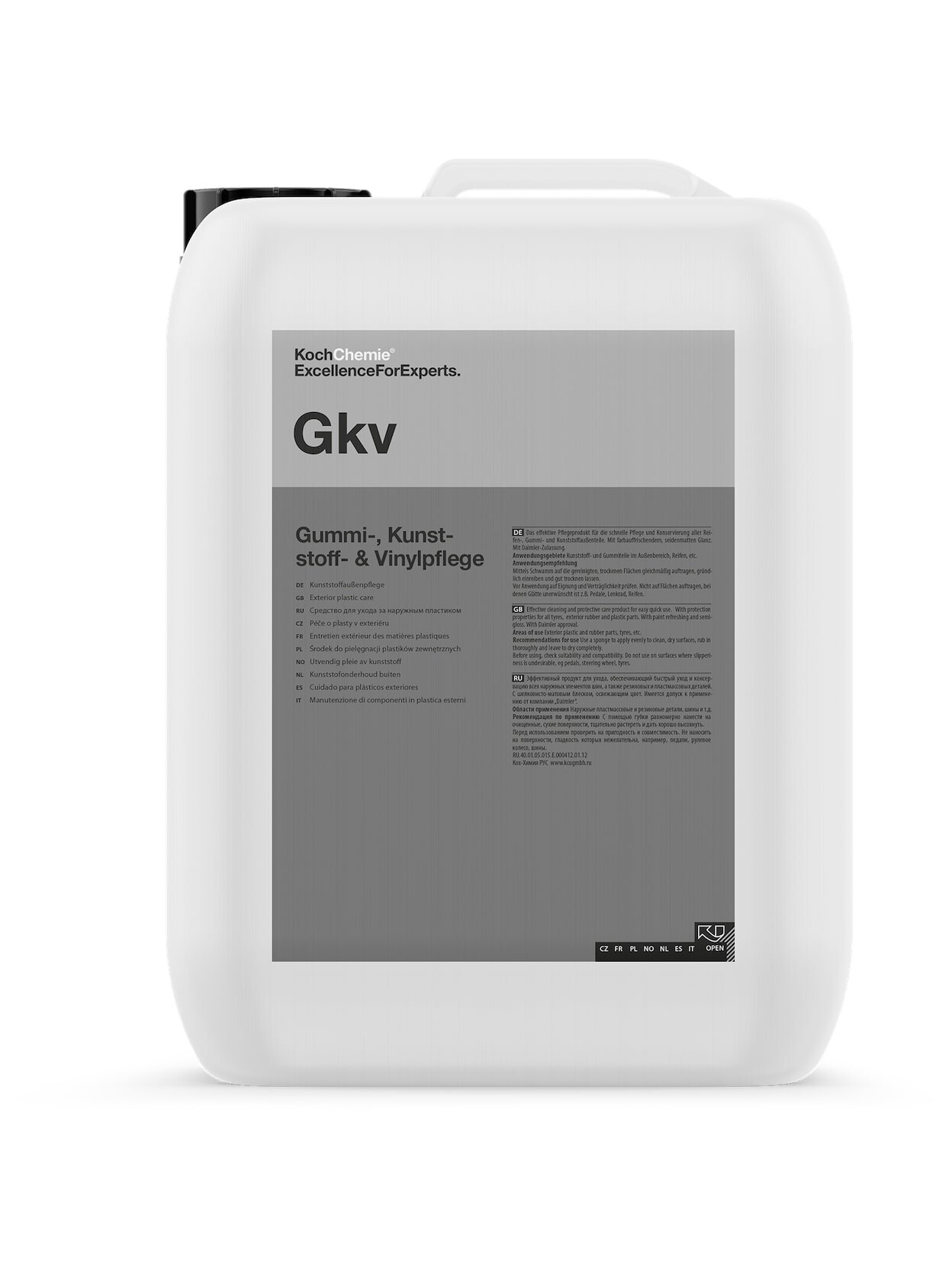 Išorės plastikų ir padangų valiklis 10L GKV 191010 Koch Chemie Išorės plastikų ir padangų valiklis 10L GKV 191010 Koch Chemie