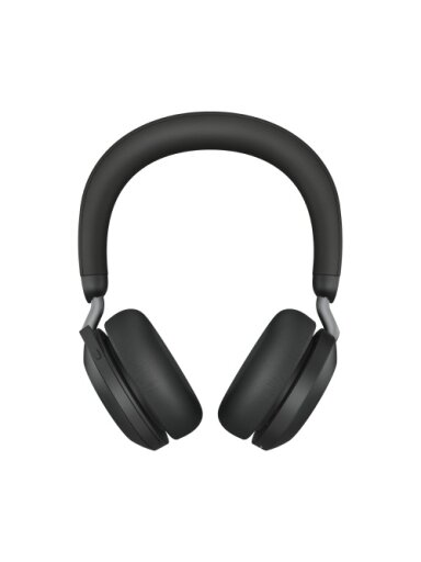Jabra Evolve2 75 UC Link 380c Belaidės ausinės, Bluetooth, USB-C, Charging Stand, Juoda