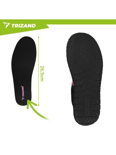 Juodi ir rožiniai vandens bateliai – 39 dydis, 5 mm, Trizand