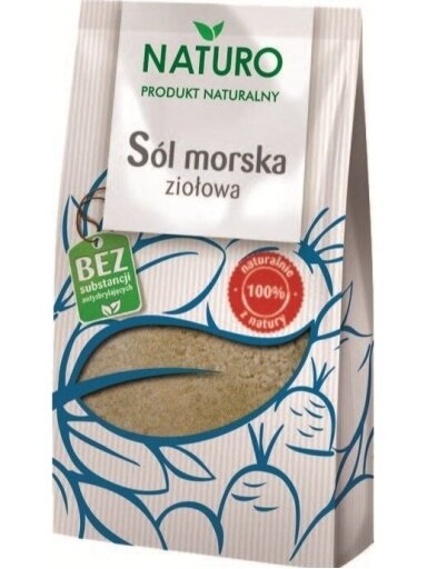 Jūros druska su žolelėmis Naturo, 250g