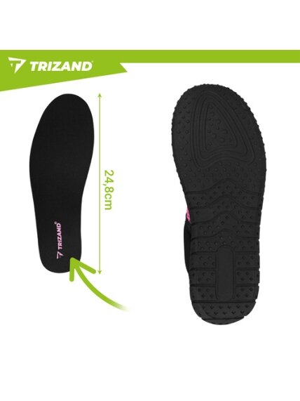 Juodi ir rožiniai vandens bateliai – 37 dydis, 5 mm, Trizand 1