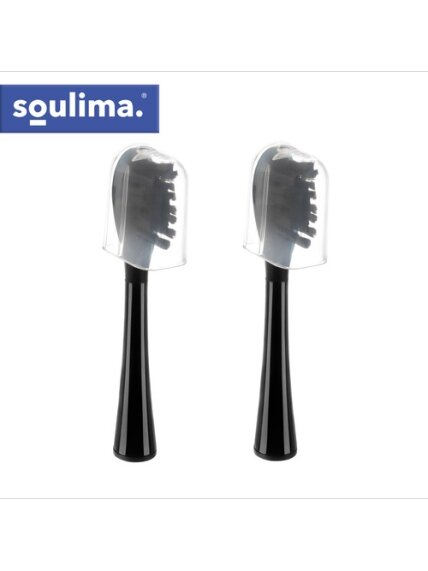 Juodos dantų šepetėlio galvutės, 2 vnt., Soulima 26932 10