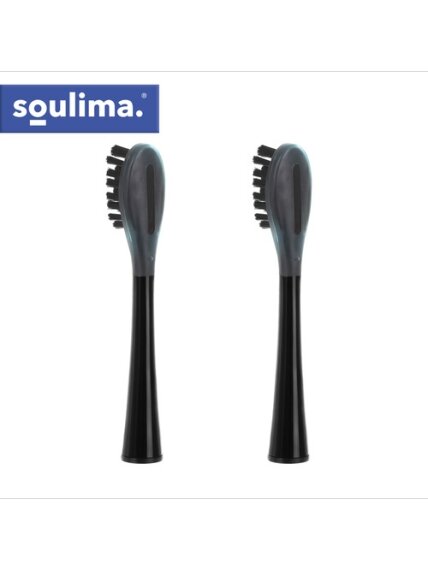 Juodos dantų šepetėlio galvutės, 2 vnt., Soulima 26932 7