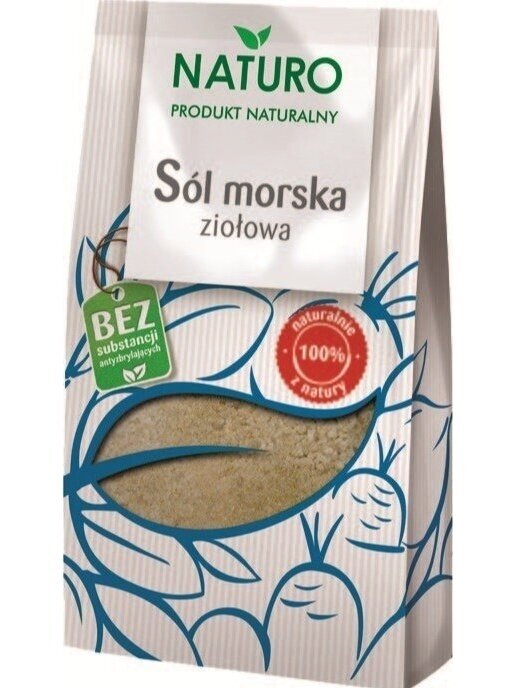 Jūros druska su žolelėmis Naturo, 250g