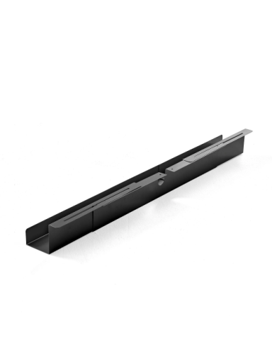 Kabelių valdymo dėklas, reguliuojamas 920-1500x120x115mm, Juoda