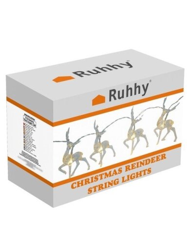 Kalėdinės lemputės – šiaurės elniai Ruhhy 24955