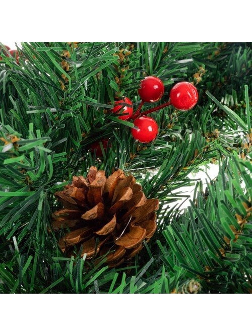 Kalėdinis papuošimas durų vainikas Dekoratyvinis dekoratyvinis ornamentas 60 cm storis XXL 4