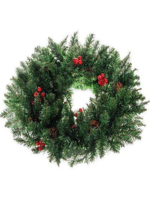 Kalėdinis papuošimas durų vainikas Dekoratyvinis dekoratyvinis ornamentas 60 cm storis XXL 6