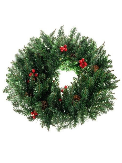 Kalėdinis papuošimas durų vainikas Dekoratyvinis dekoratyvinis ornamentas 60 cm storis XXL