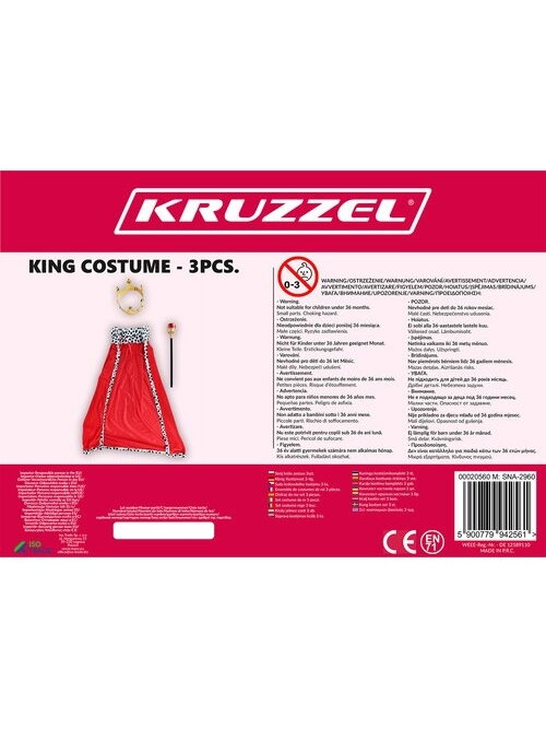 Karaliaus kostiumo rinkinys 3 vnt. Kruzzel 20560 1