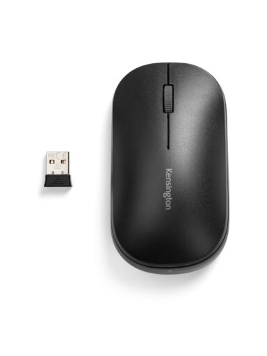 Kensington SureTrack Dual Belaidė pelė, RF Wireless + Bluetooth, 2400 DPI, Juoda