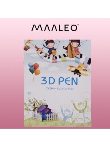 Knyga su šablonais Maaleo 22734 3D rašikliui
