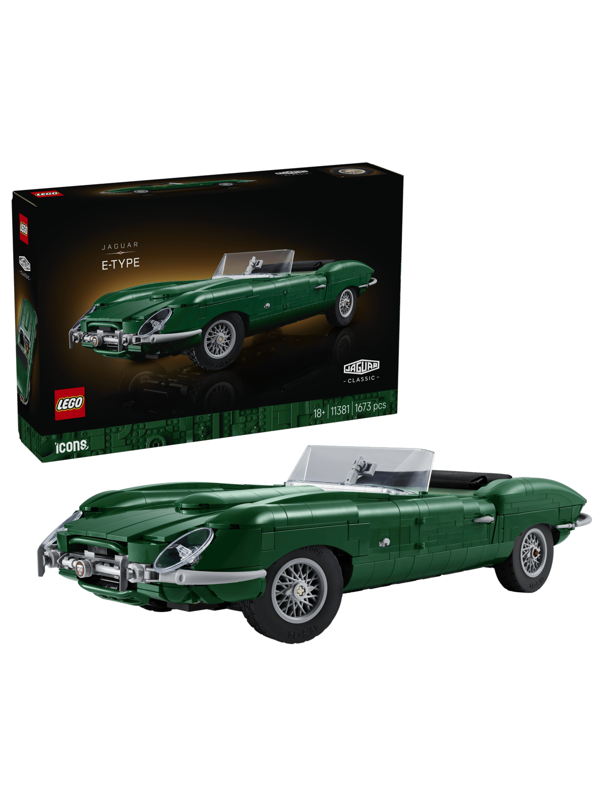 Konstruktorius LEGO® Icons Jaguar E-Type 11381, 1673 vnt.