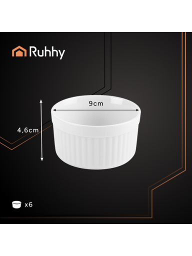 Kepimo indeliai (ramekin) - 6 vnt. Ruhhy 25705