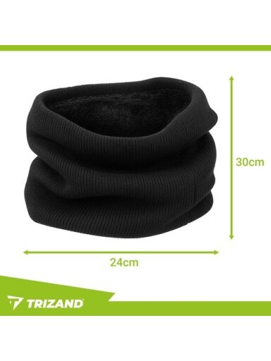 Juodas šalikas Trizand 26702