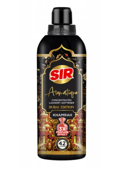 Koncentruotas skalbinių minkštiklis SIR Aromatique Dubai Edition Khamrah - 42 skalbimams Koncentruotas skalbinių minkštiklis SIR Aromatique Dubai Edition Khamrah - 42 skalbimams