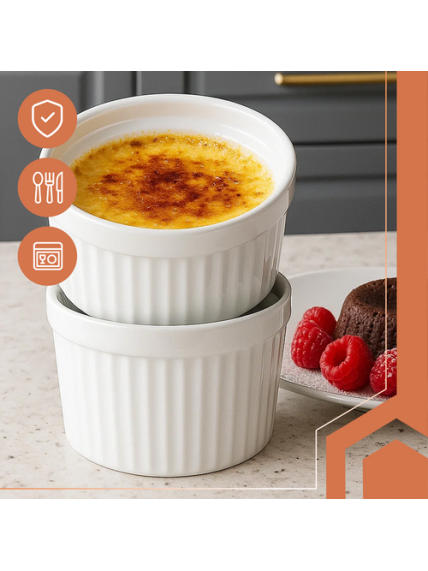 Kepimo indeliai (ramekin) - 6 vnt. Ruhhy 25705 14 Kepimo indeliai (ramekin) - 6 vnt. Ruhhy 25705 14