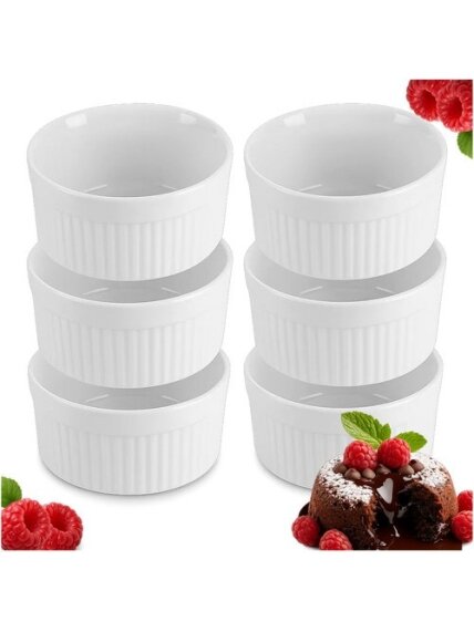 Kepimo indeliai (ramekin) - 6 vnt. Ruhhy 25705 10