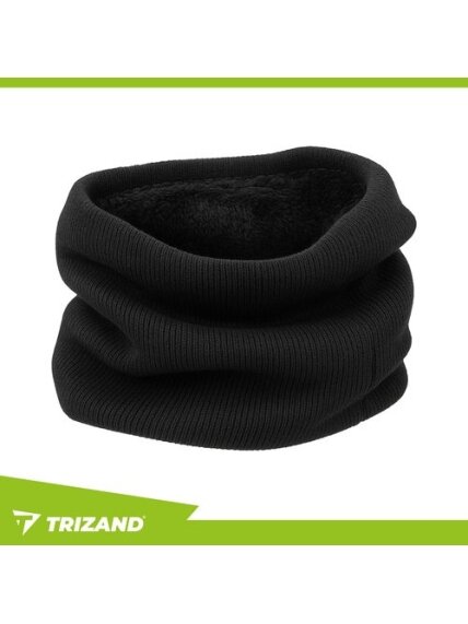 Juodas šalikas Trizand 26702 2 Juodas šalikas Trizand 26702 2