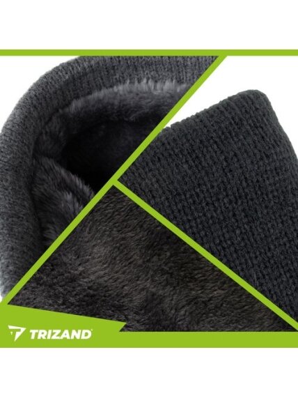 Juodas šalikas Trizand 26702 3 Juodas šalikas Trizand 26702 3
