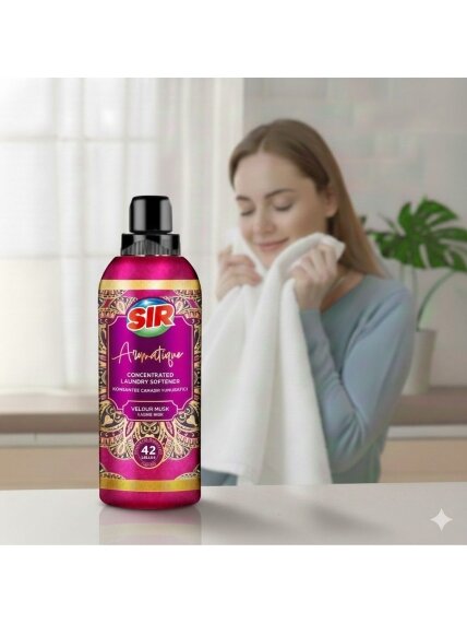 Koncentruotas skalbinių minkštiklis SIR Aromatique „Velour Musk“ – 42 skalbimams 3