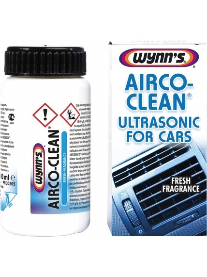 Kondicionierių ultra garsinis valiklis WYNN'S "Airco-Clean Ultrasonic for Cars", 100ml Kondicionierių ultra garsinis valiklis WYNN'S "Airco-Clean Ultrasonic for Cars", 100ml