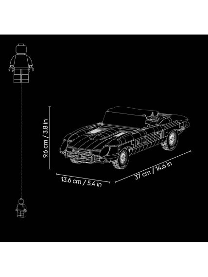 Konstruktorius LEGO® Icons Jaguar E-Type 11381, 1673 vnt. 12 Konstruktorius LEGO® Icons Jaguar E-Type 11381, 1673 vnt. 12