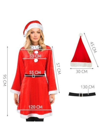 Kostiumas – ponia Claus Malatec 22702 3 Kostiumas – ponia Claus Malatec 22702 3