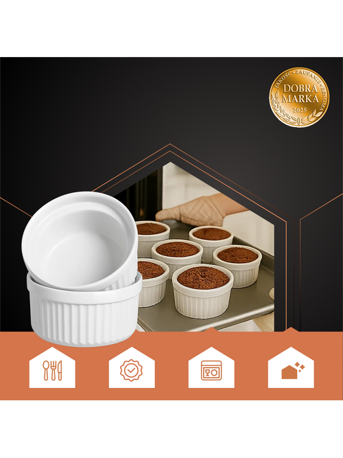 Kepimo indeliai (ramekin) - 6 vnt. Ruhhy 25705 13