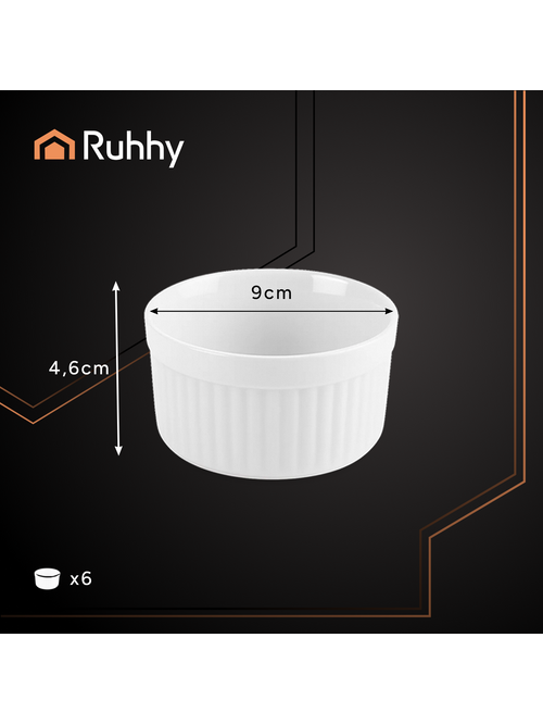 Kepimo indeliai (ramekin) - 6 vnt. Ruhhy 25705 1