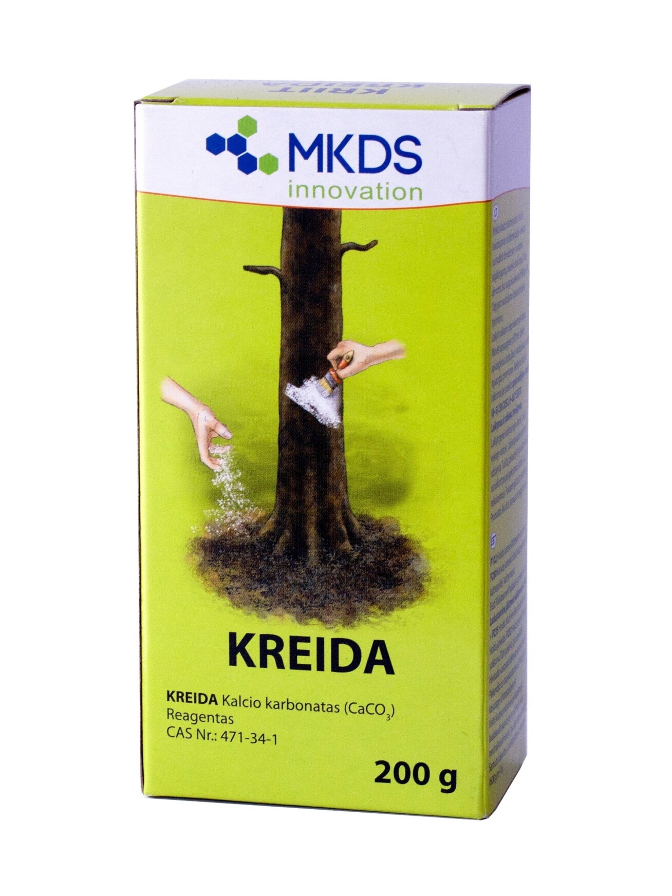 Kreida - kalcio karbonatas, 200 g Kreida - kalcio karbonatas, 200 g