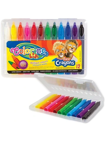 Kreidelės veidui dažyti Colorino Kids 12 spalvų Kreidelės veidui dažyti Colorino Kids 12 spalvų
