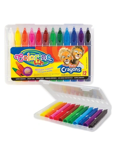 Kreidelės veidui dažyti Colorino Kids 12 spalvų