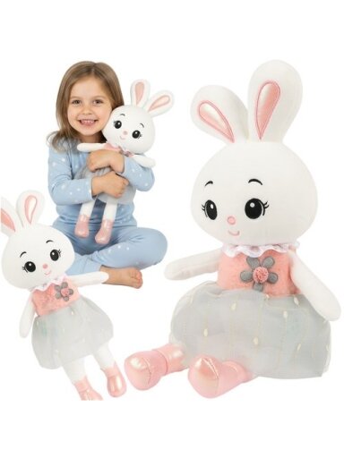 Pliušinis zuikutis 45 cm Kruzzel 26761 Pliušinis zuikutis 45 cm Kruzzel 26761