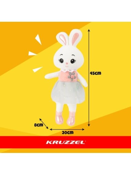 Pliušinis zuikutis 45 cm Kruzzel 26761 1 Pliušinis zuikutis 45 cm Kruzzel 26761 1
