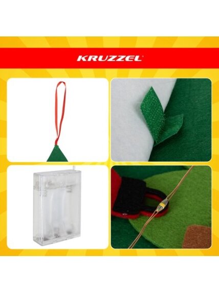 Kruzzel 26548 LED veltinio kalėdinė eglutė 2