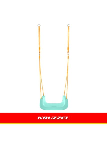 Kruzzel 3 viename kreminės ir turkio spalvos vaikiškos sūpynės 7