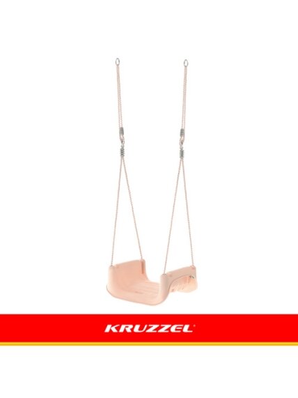 Kruzzel 3 viename pilkai smėlio spalvos vaikiškos sūpynės 10