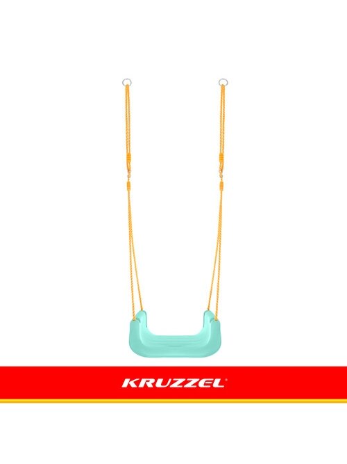 Kruzzel 3 viename kreminės ir turkio spalvos vaikiškos sūpynės 7