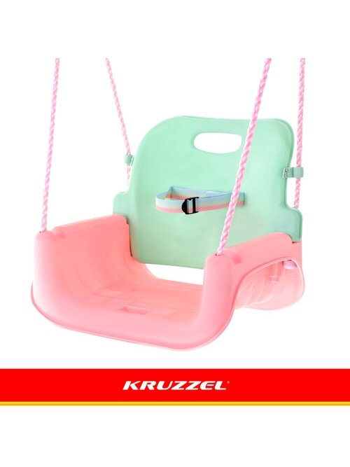 Kruzzel 3 viename pastelinės vaikiškos sūpynės 12