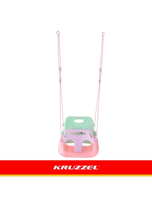 Kruzzel 3 viename pastelinės vaikiškos sūpynės 5