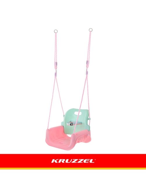 Kruzzel 3 viename pastelinės vaikiškos sūpynės 7