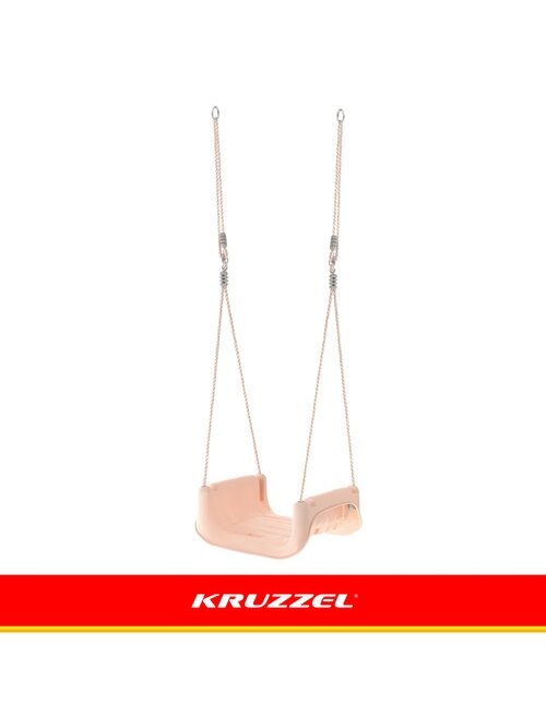 Kruzzel 3 viename pilkai smėlio spalvos vaikiškos sūpynės 10